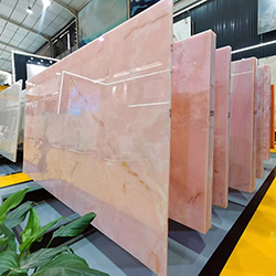 pink onyx slab